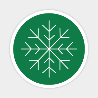 White Snow Flake Digital Art | Christmas Special | illusima Magnet